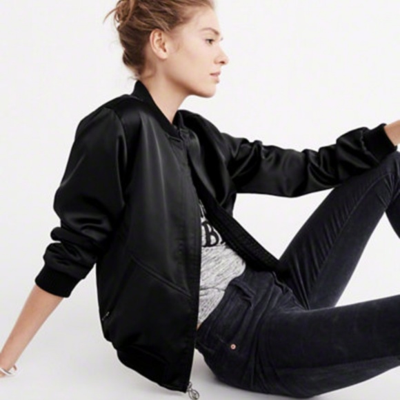 Satin Bomber Jacket 
